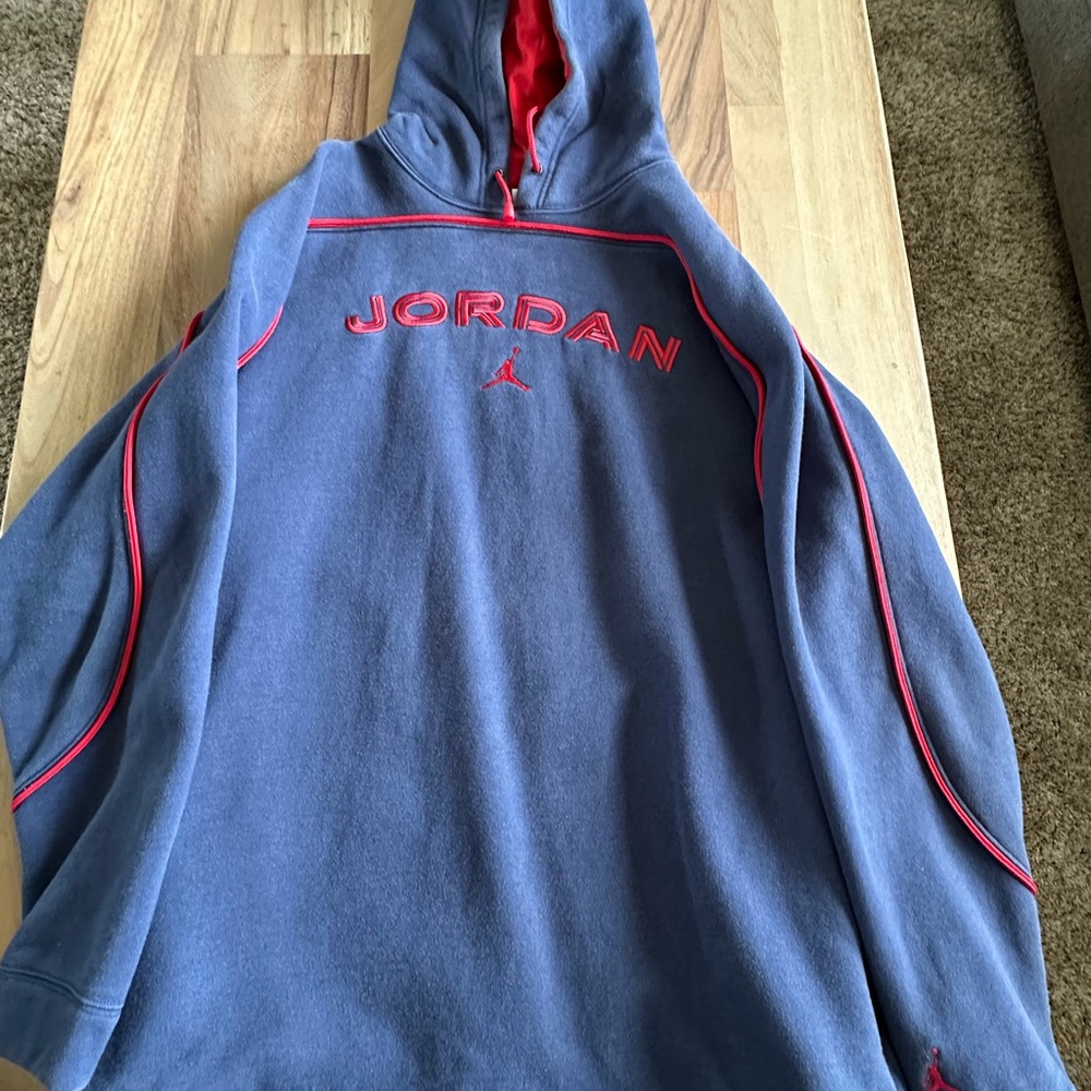 Jordan Blue and Red Hoodie